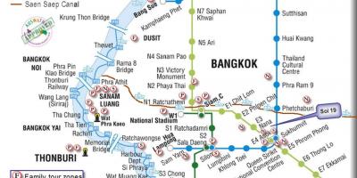 Обществен транспорт в Банкок карта
