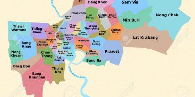 Карта на Банкок район