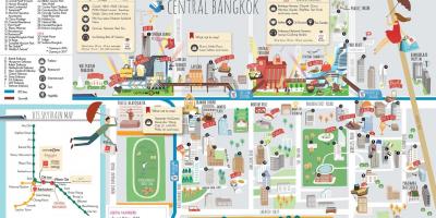 Търговски център в Банкок на картата