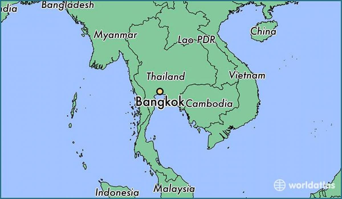 карта на Банкок страната