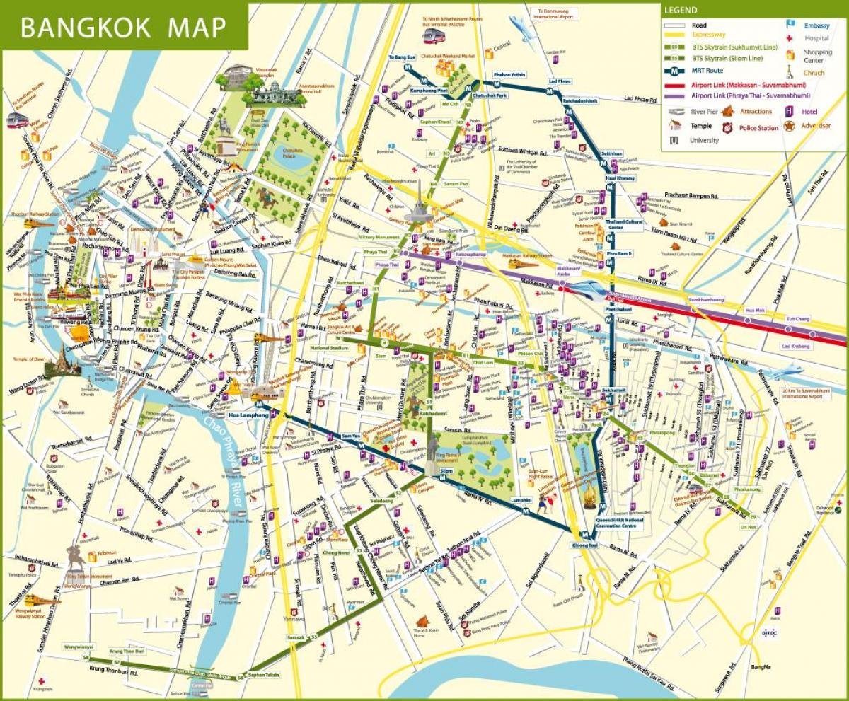 карта на Банкок улица