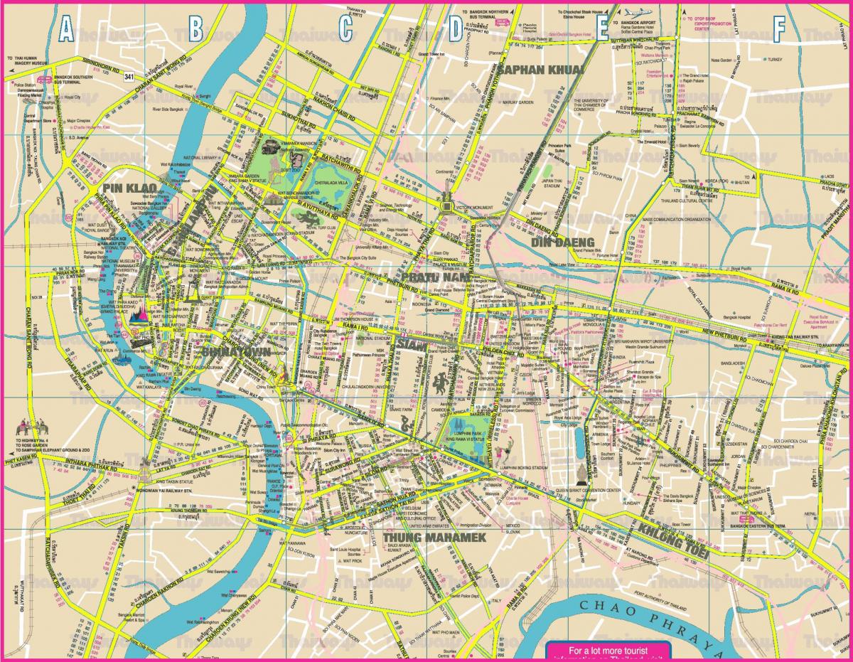 карта на град Банкок