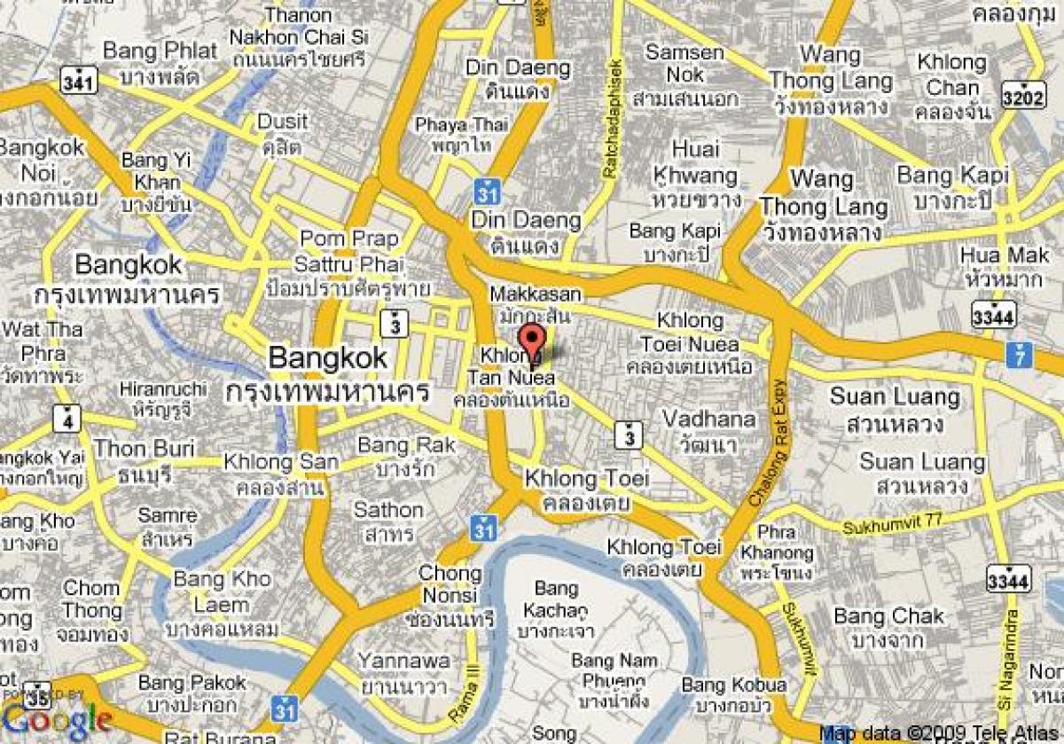 карта на сукхумвит на Банкок