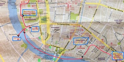 Банкок е една стара карта на града
