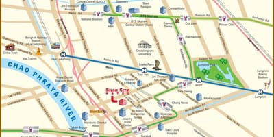 Карта на река Банкок