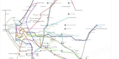 Карта на автобусни линии Банкок