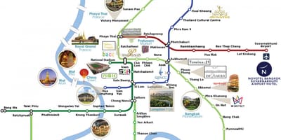 Suvarnabhumi картата на града 