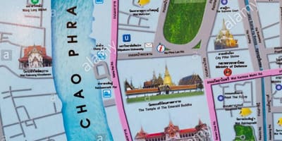 Банкок карта с туристическите места