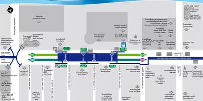 Влак BTS Siam картата