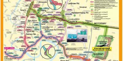 Карта на Банкок магистрала